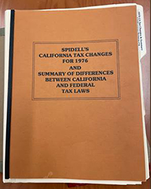 Spidell's California Tax Changes book